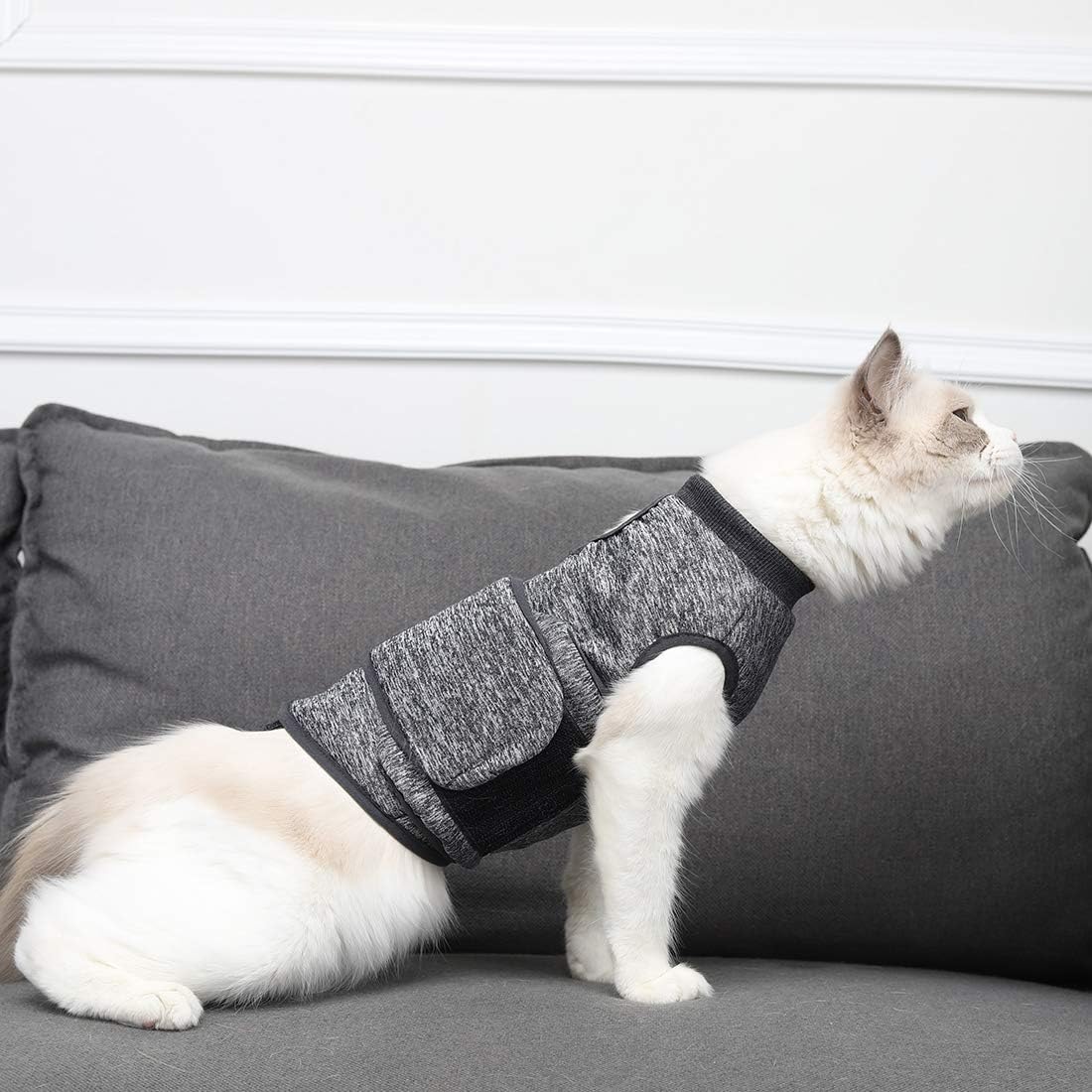 Calm Your Cat with the Vet-Recommended Anxiety Jacket - Perfect for Fireworks, Travel, and More!