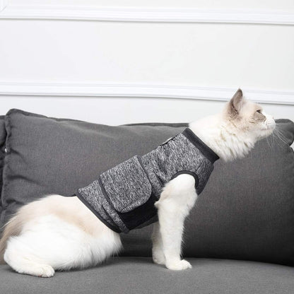 Calm Your Cat with the Vet-Recommended Anxiety Jacket - Perfect for Fireworks, Travel, and More!