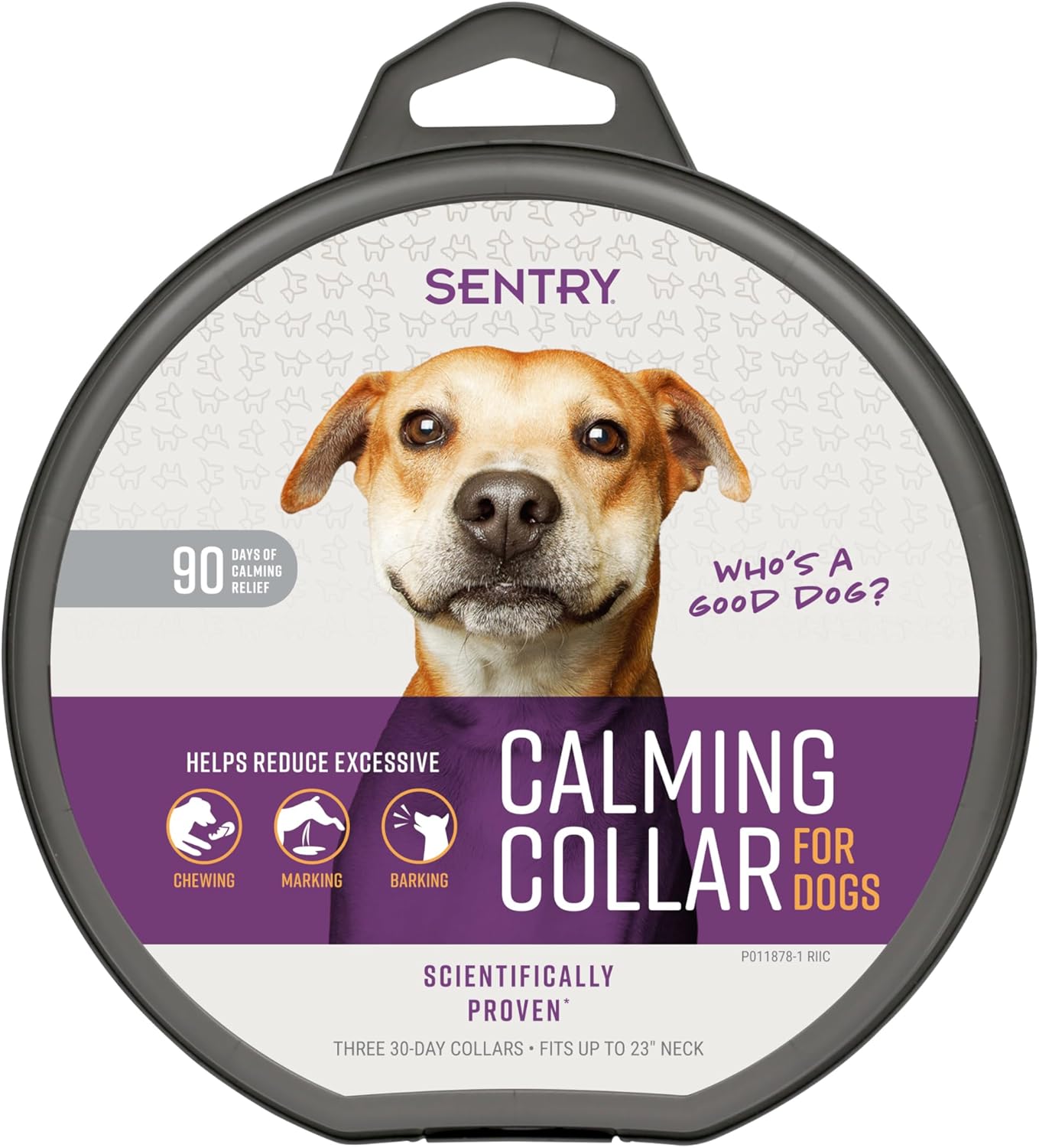 Soothing Sentry Calming Collar for Dogs - Anxiety-Reducing Pheromone Technology for 30 Days of Peaceful Moments