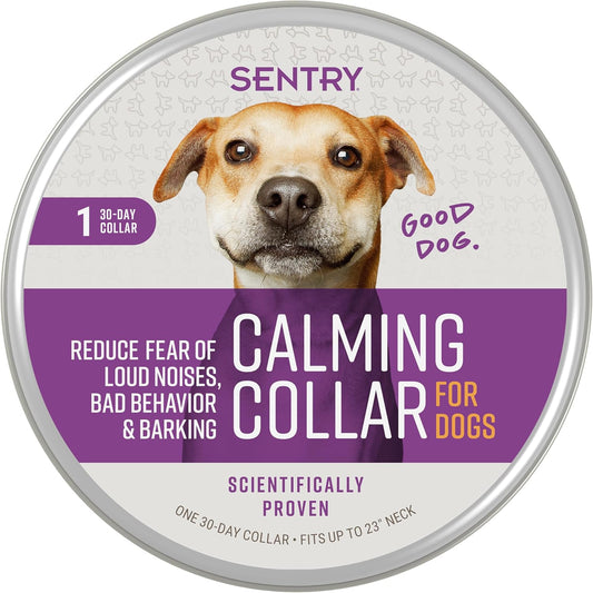 Soothing Sentry Calming Collar for Dogs - Anxiety-Reducing Pheromone Technology for 30 Days of Peaceful Moments