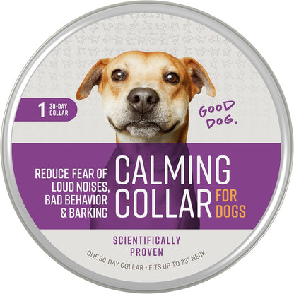 Soothing Calming Collar for Dogs - Anxiety-Reducing Pheromone Technology for 30 Days of Peaceful Moments