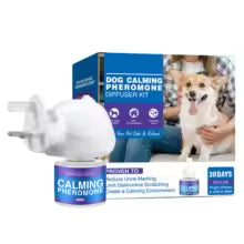 30-Day Dog Calming Diffuser - for Stress, Destructive Behaviour, Pee Accidents, Separation Anxiety, Barking, Aggression & Chewing